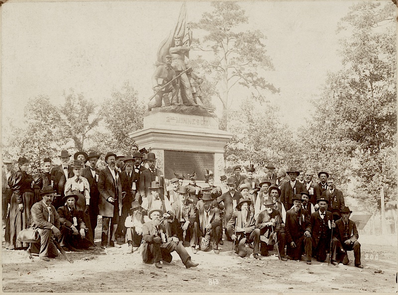 The Second Minnesota Volunteer Infantry Veterans At Dedication Of ...